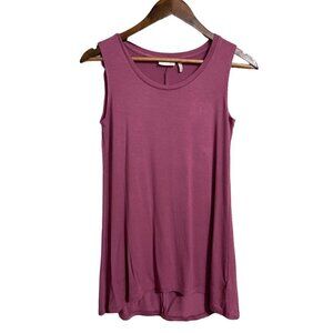 LOGO By Lori Goldstein Women's Pink Sleeveless Flowy Tank Top Blouse Size XXS